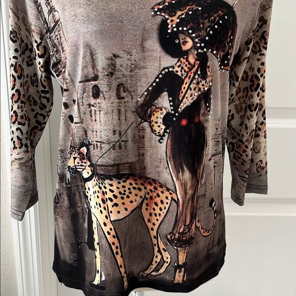 Valentina “Cat Walk “ Embellished Fantastic NWOT - Picture 3 of 10